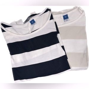 💫2 for $10💫 Old Navy - Luxe Oversized Stripped Cropped T-Shirts
